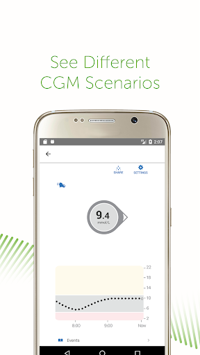 Android application Dexcom G6 OUS Simulator screenshort