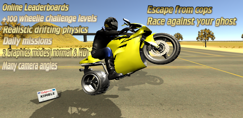 Wheelie King 3D - Realistic free  motorbike racing
