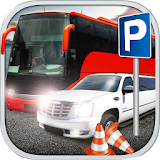 Bus, Car, Truck - Parking 3D icon