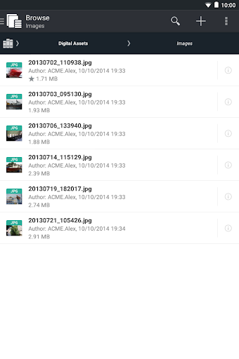 Screenshot of Oracle WebCenter Content