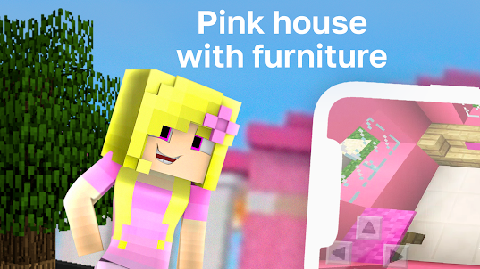 Pink House with Furniture Mod