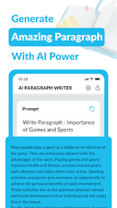 AI Paragraph Generator, Writer