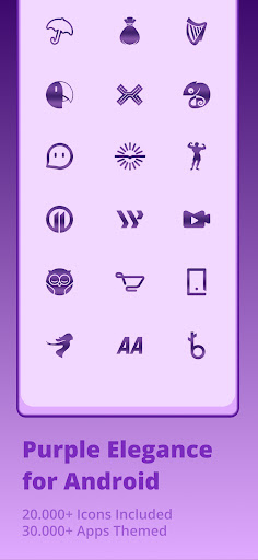 Purple Obsidian - Icon Pack Screen 2
