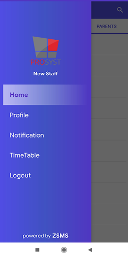 zSMS - StaffApp Screen 3
