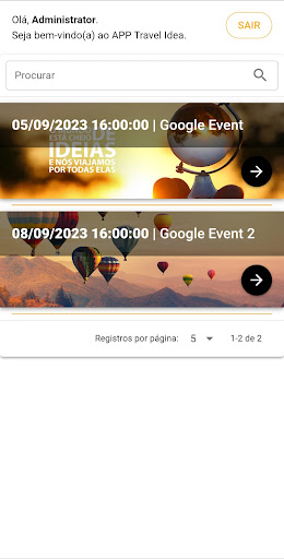 Travel Idea Screen 2