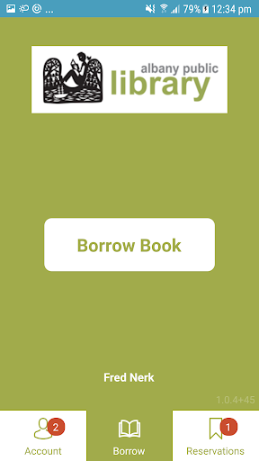 Android application Albany Public Library Mobile screenshort