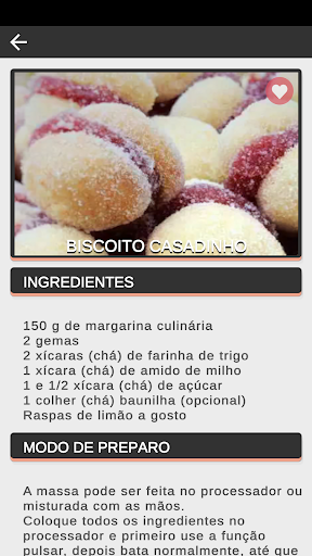Android application Receitas Biscoitos e Rosquinha screenshort