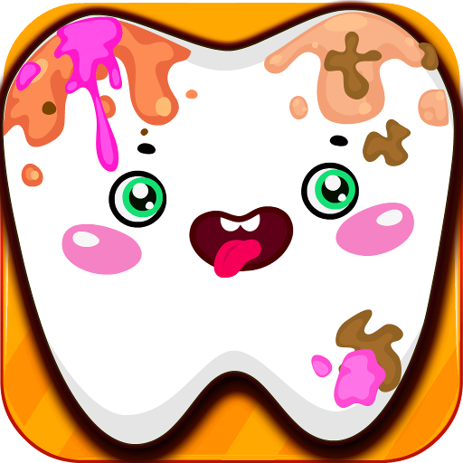 Funny Teeth kid dentist care! logo