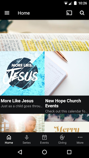 Android application New Hope Church - Moville screenshort