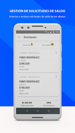 Android application MRN Distribuidor screenshort