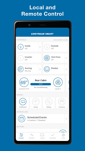 Android application Airstream Smart RV Control screenshort