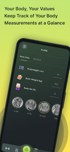NutrioFit: Training & Diet Log Screen 3