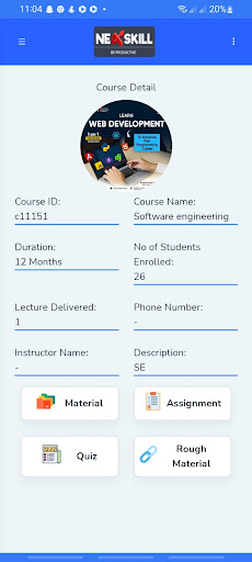 NeXskill LMS Screen 2