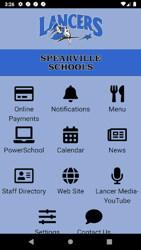 Android application Spearville Schools screenshort