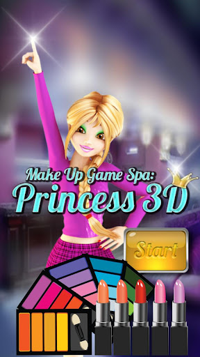 Android application Make Up Games Spa: Princess 3D screenshort