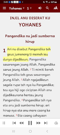 Android application Sundanese Bible screenshort