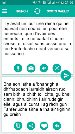 Android application Scots Gaelic French Translator screenshort
