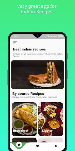 Android application Indian Recipes screenshort