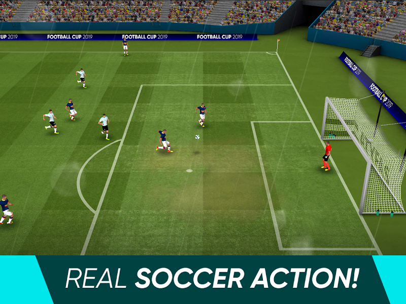 real soccer action!