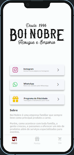 Android application Boi Nobre - Fidelidade screenshort