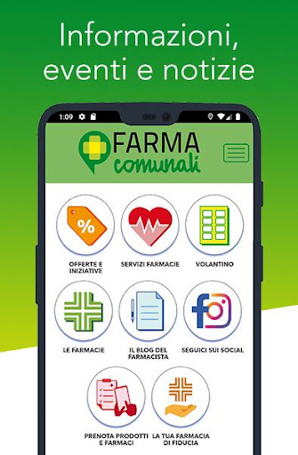 Android application FarmaComunali screenshort