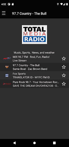 Android application Total Media Radio screenshort