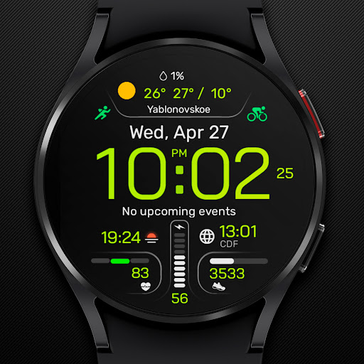 Chester Hybrid watch face Screen 3