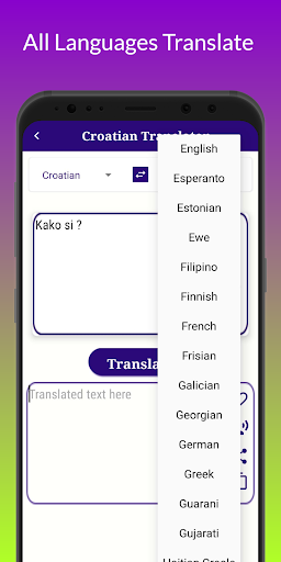 Croatian Translator Screen 3