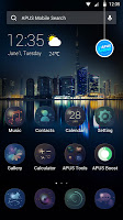 City Night Reflection-APUS Launcher theme