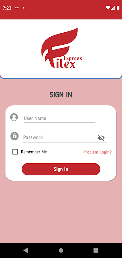 Android application Filex Express Shipper screenshort