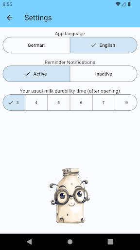 Save the milk! Screen 2