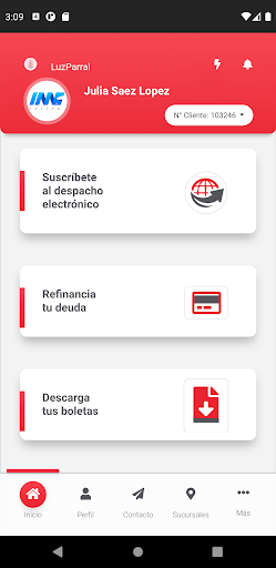 Luzparral App Screen 3