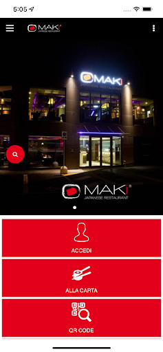 Android application Maki Restaurant Pavia screenshort