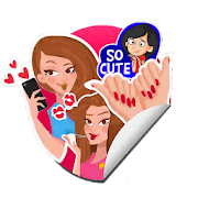 girly stickers for Whats -WAstickers 2019  Icon