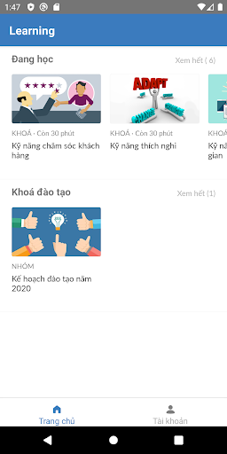 Android application LotusLMS screenshort