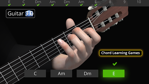 Screenshot of Guitar 3D - Basic Chords