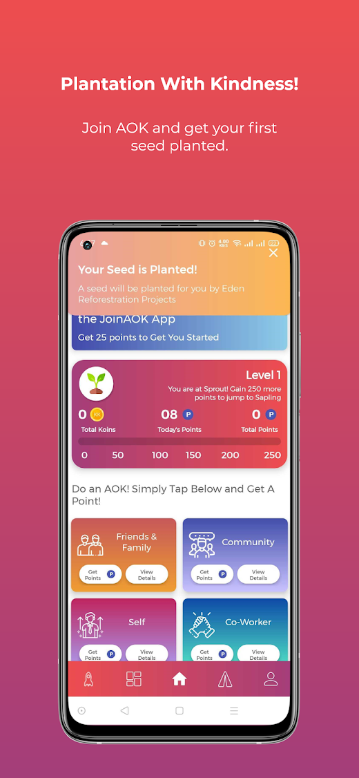 Android application JoinAOK screenshot