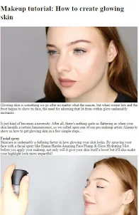 Glowing Skin Makeup Tips