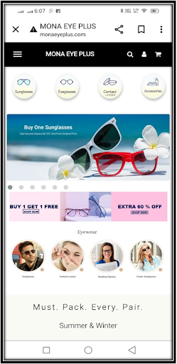 Android application Mona Eye Plus screenshort