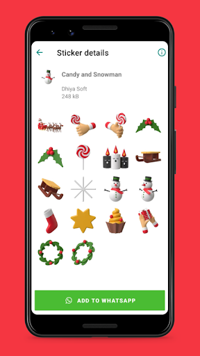 Christmas Stickers for Watsup Screen 2