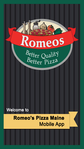 Android application Romeos Pizza Maine screenshort