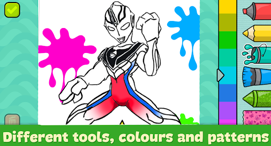 Ultra Man zero coloring rumble