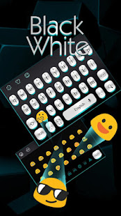 Black White Light Keyboard