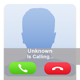 fake call with voice icon