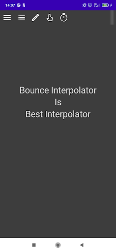 Android application BounceInterpolator is amazing screenshort