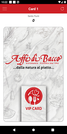 Android application Affè di Bacco screenshort