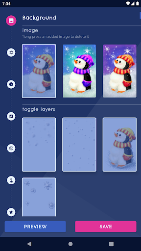 Android application Winter Penguin Live Wallpaper screenshort