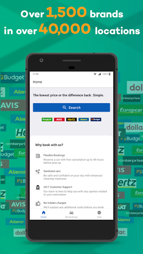 Android application Argus Car Hire screenshort