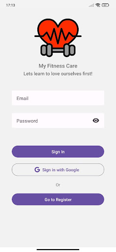 My Fitness Care Screen 2