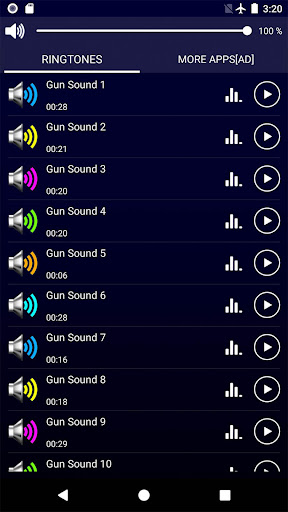 Gun Sounds Ringtones Screen 2